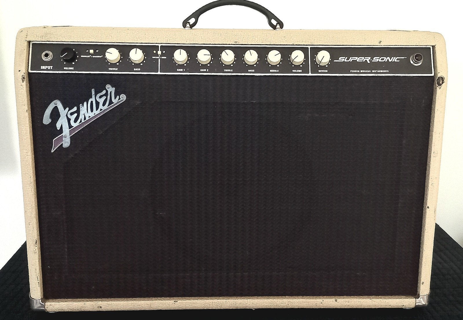 Fender Super-Sonic 112 60W buizen gitaarversterker, Ophalen, Gebruikt, Gitaar, 50 tot 100 watt