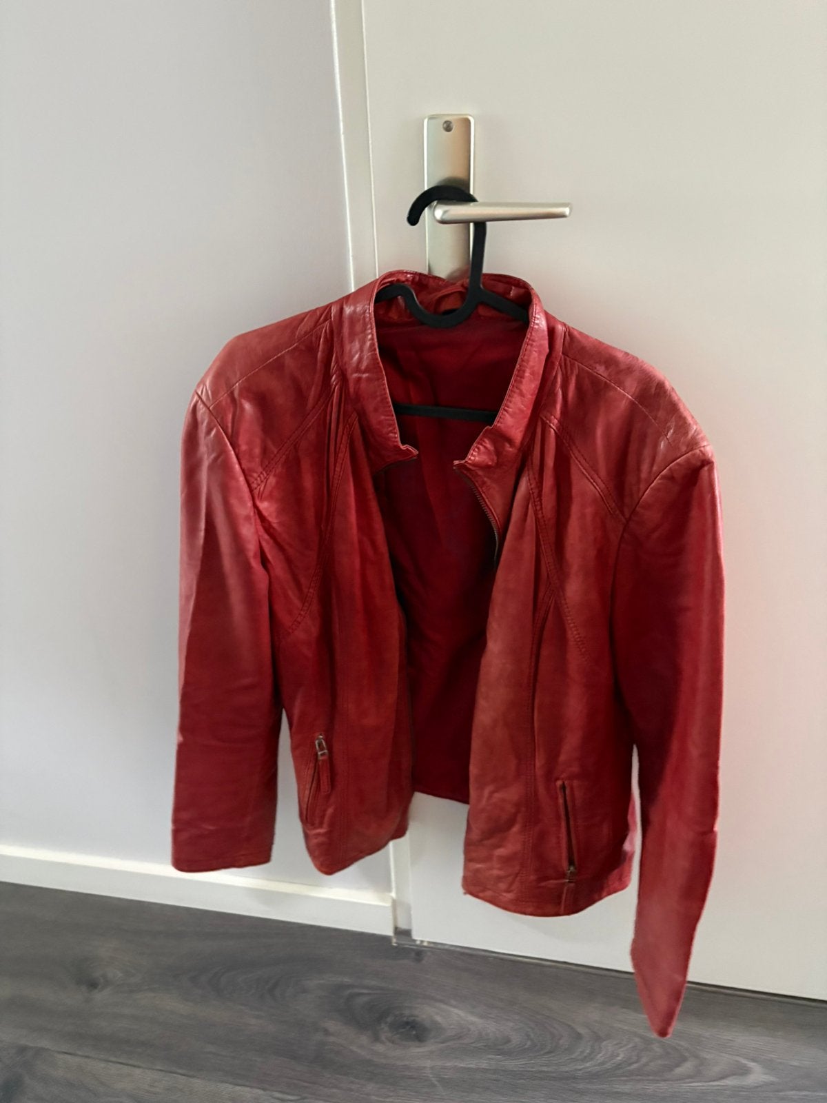 Nappa leer jasje, Ophalen, Gedragen, Maat 46/48 (XL) of groter, Overige kleuren