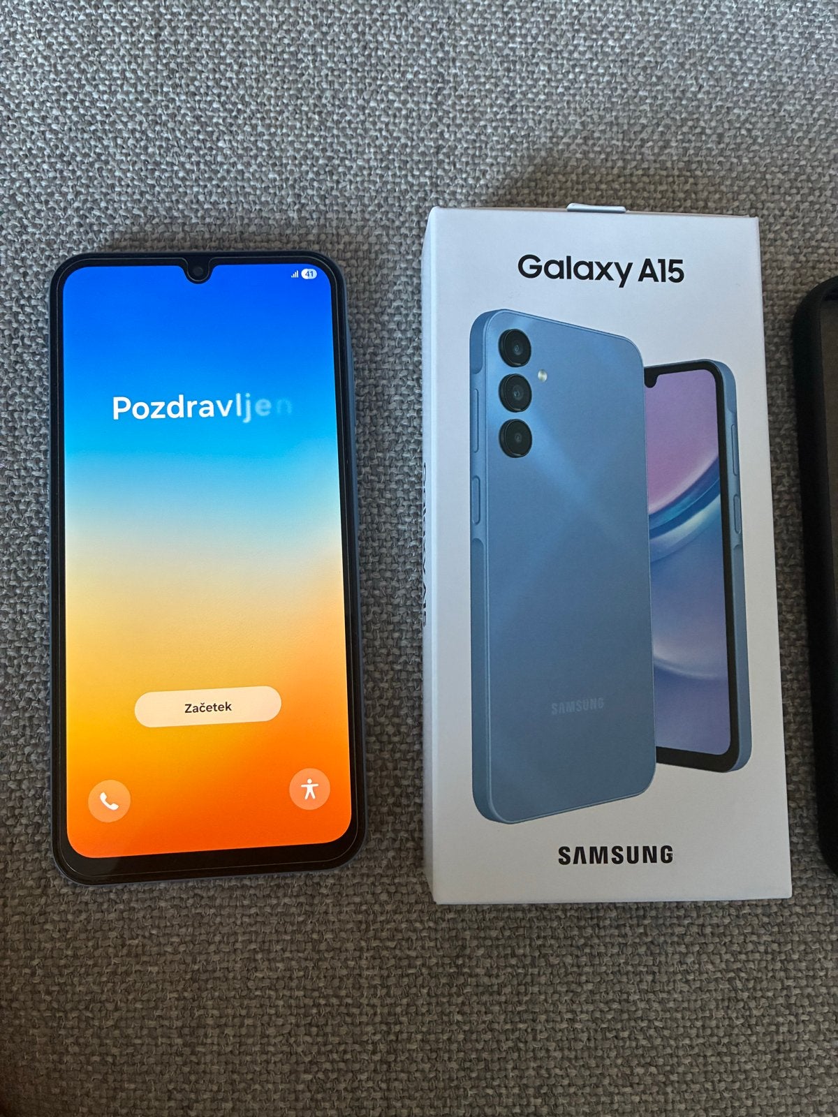 Samsung Galaxy A15 - incl nieuwe screenprotector, Gebruikt, Blauw, Touchscreen, Ophalen of Verzenden