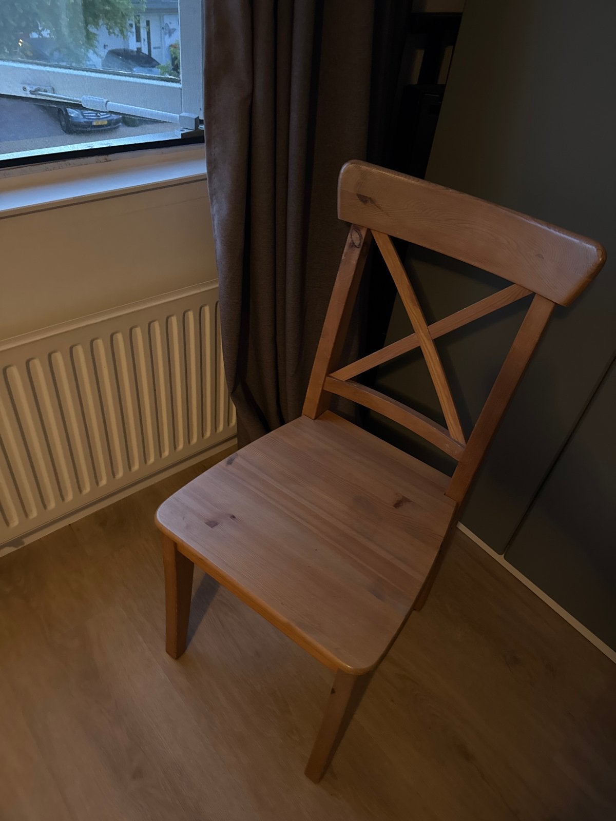 Gratis IKEA houten stoel - Ophalen, Ophalen, Gebruikt, Overige kleuren, Eén