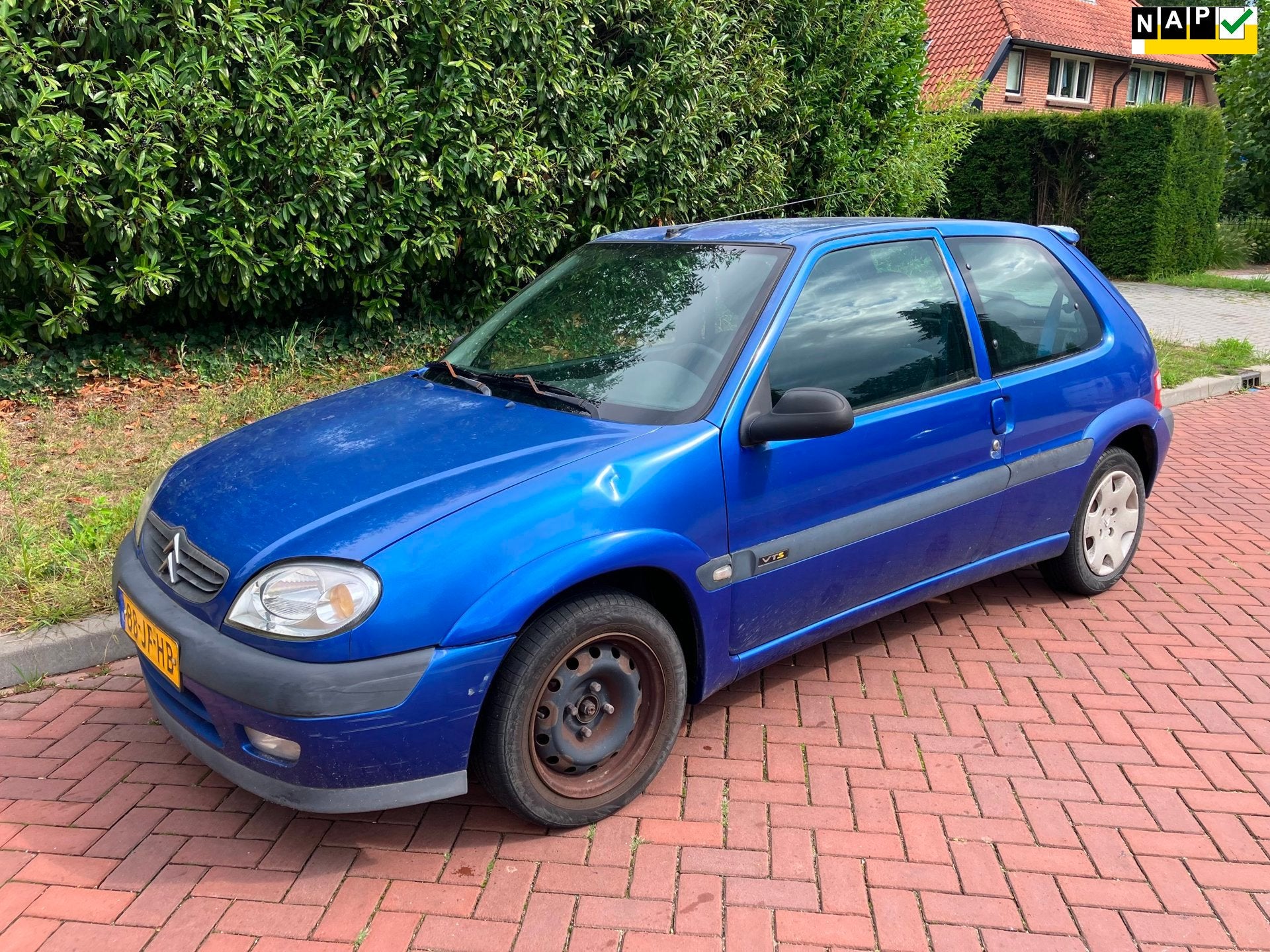 Citroen Saxo 1.4i VTS Furio apk tot 3-2027 rijd goed diverse, Auto's, Voorwielaandrijving, 4 cilinders, Saxo, Blauw