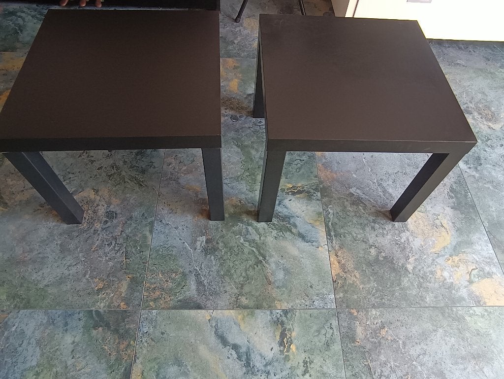 Leather sofa with coffee table and side tables, Huis en Inrichting, Ophalen, Overige materialen, Gebruikt, 100 tot 150 cm