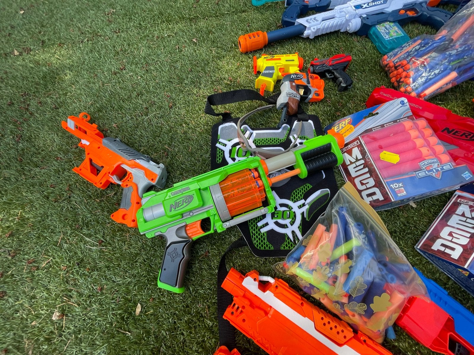Nerf Pijl Pistolen Set met Accessoires, Ophalen, Gebruikt, Jongen of Meisje