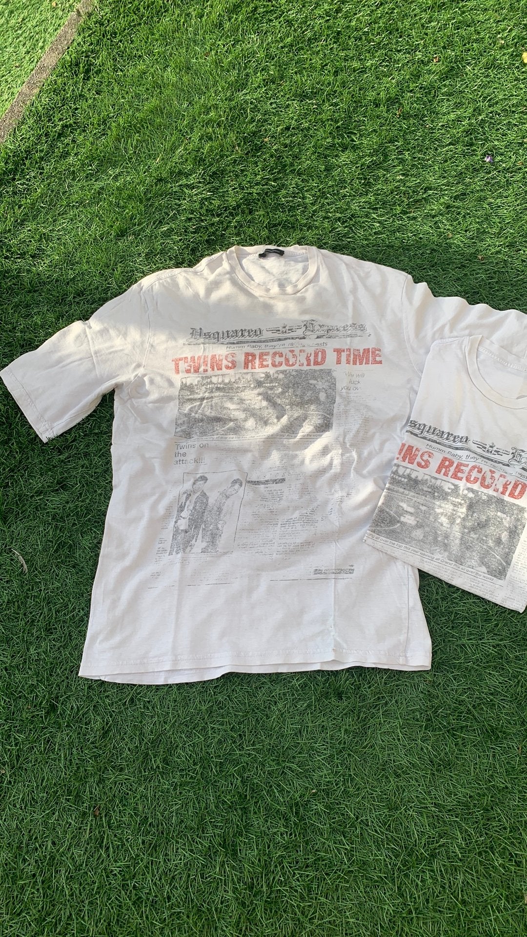 2 originele Tshirts van DSQUARED2.maat large, Ophalen of Verzenden, Gedragen, Maat 52/54 (L), Wit