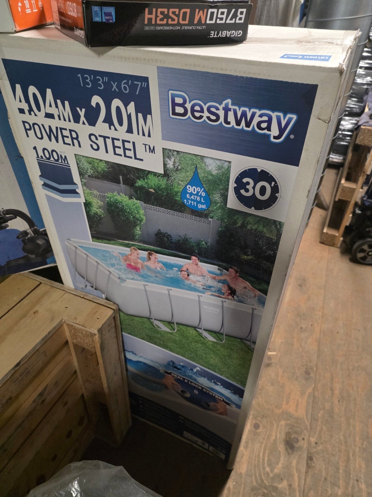 Te koop Zwembad 4x2 mtr, Tuin en Terras, Kassen, Ophalen, Overige materialen, Zo goed als nieuw, Aluminium