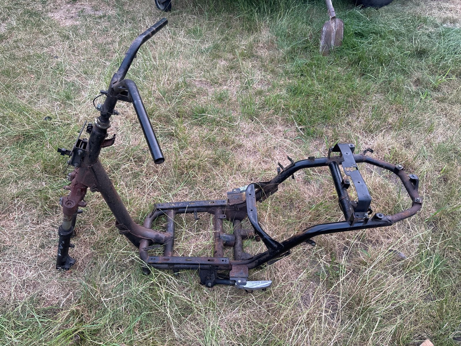 Scooter frame met voorvork, stuur en kenteken!, Ophalen, Gebruikt, Frame