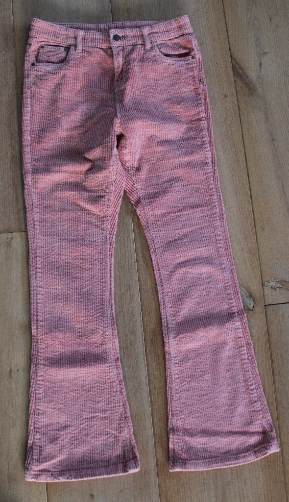 Corduroy flare broek van Hema 164, Broek, Gebruikt, Meisje, Ophalen of Verzenden