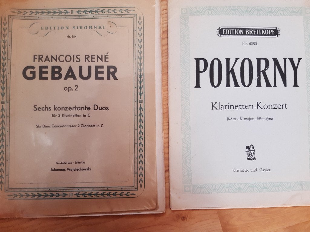 Bladmuziek klarinetconcerten eenvoudig, Gebruikt, Klassiek, Ophalen of Verzenden, Klarinet