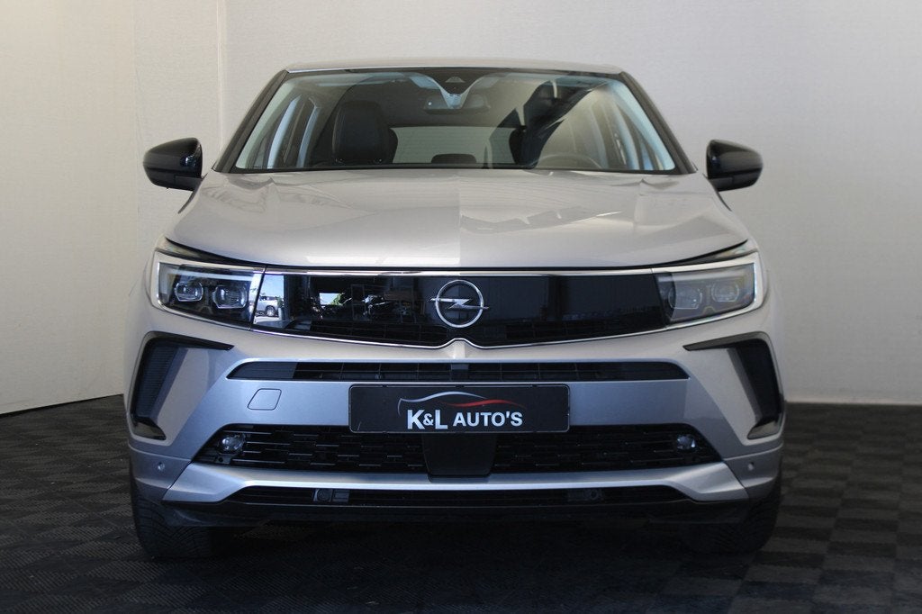 Opel Grandland 1.2 Turbo Elegance (bj 2023), Auto's, Opel, Gebruikt, Zwart, 1199 cc, Alcantara