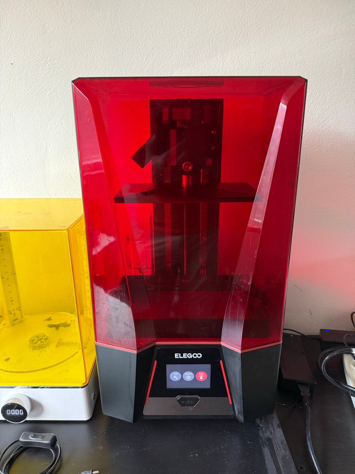 Elegoo Saturn 2 3D-printer met accessoires en resin, Ophalen, Niet werkend, Elegoo