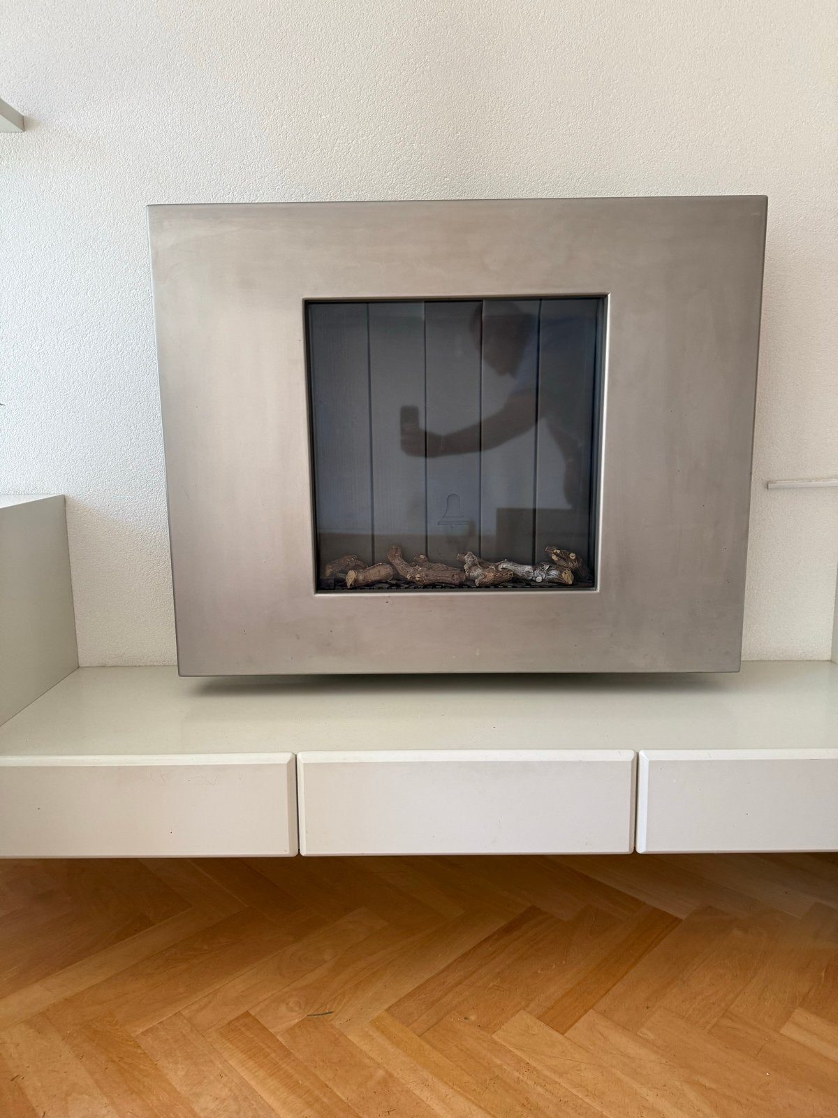 Gashaard haard - RVS design, Ophalen, Gebruikt, Hangende haard, Gashaard