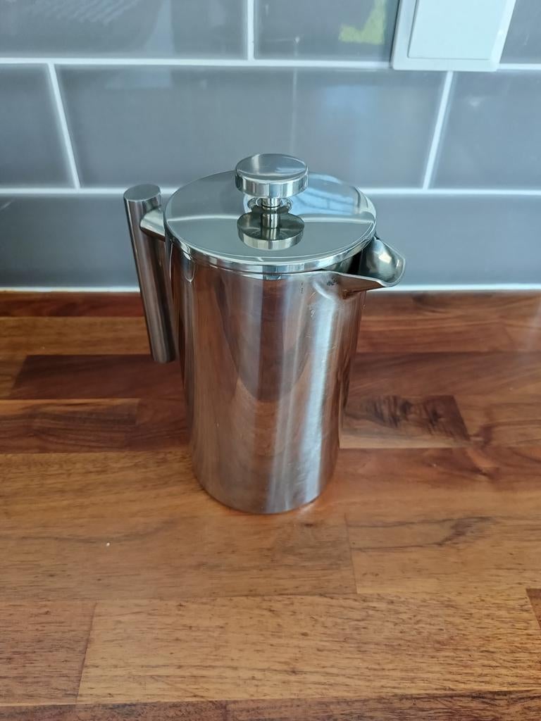 French Press Koffiemaker RVS Dubbelwandig Isolerend, Overige modellen, Gemalen koffie, Ophalen of Verzenden, Zo goed als nieuw