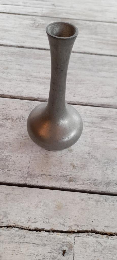 Vintage tinnen vaasje, gemerkt G.K. Stain Pur Mod. Der, Ophalen of Verzenden