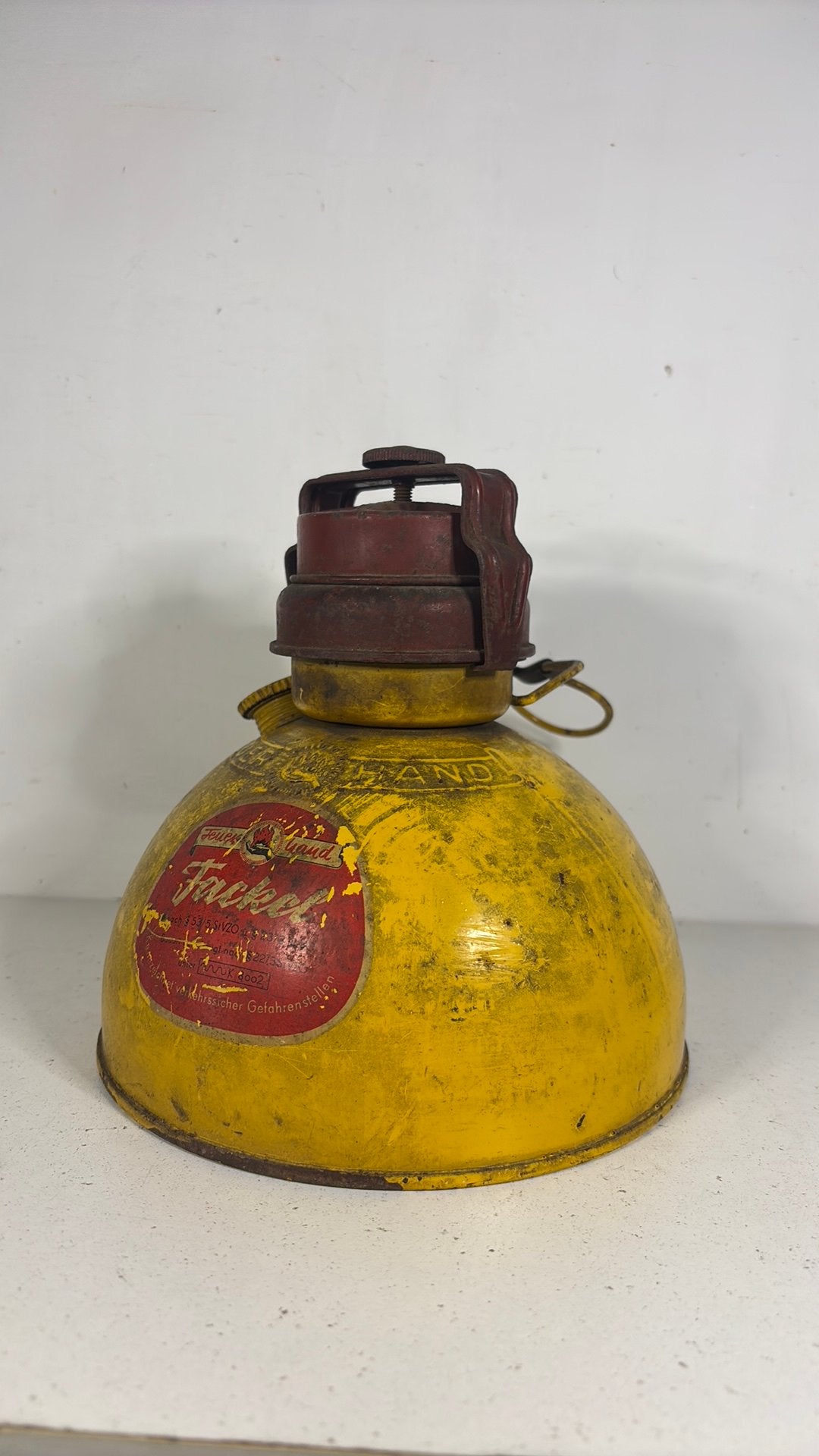 Olielamp geel, Antiek en Kunst, Verzenden