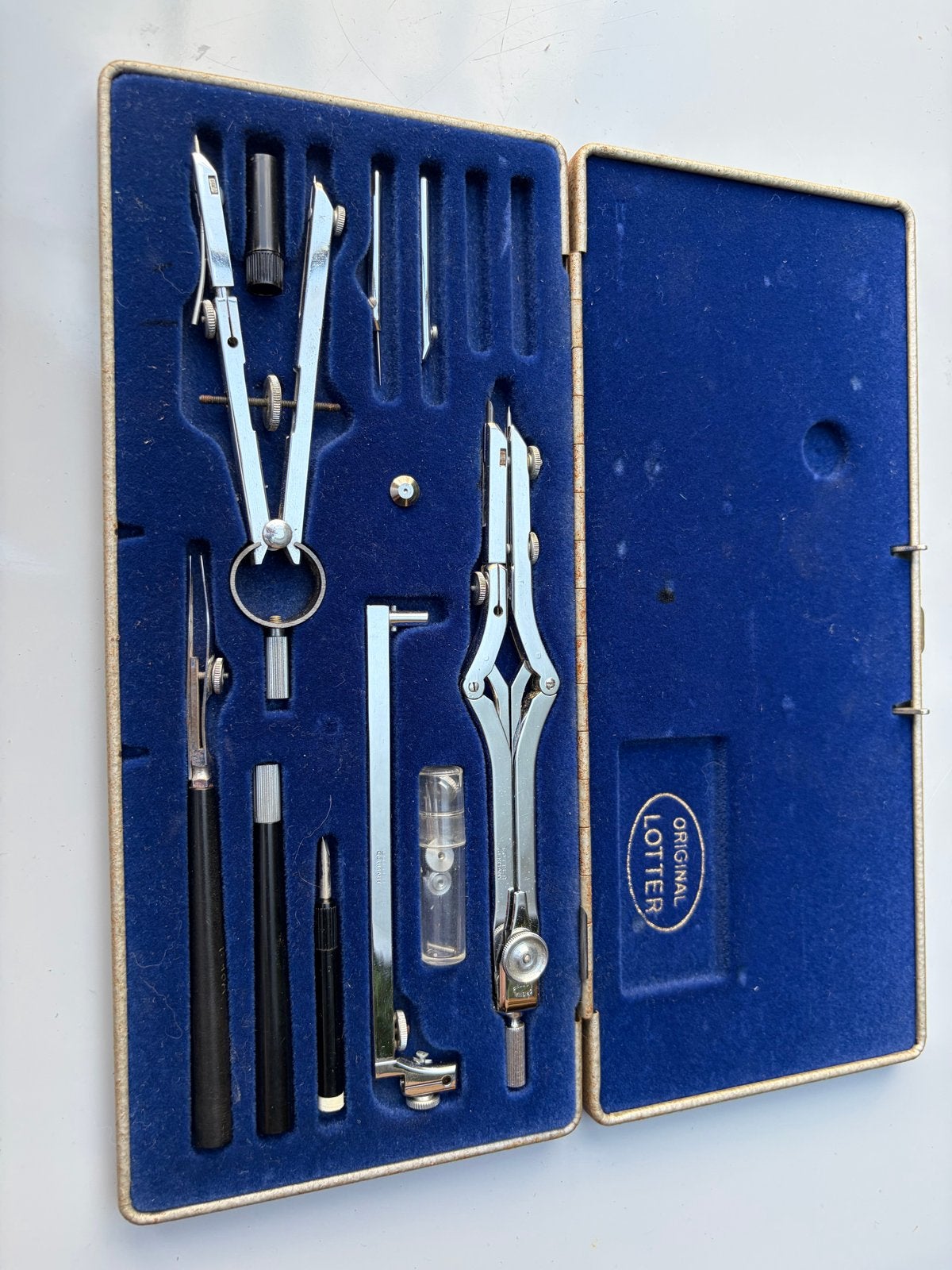 Vintage Tekenset "Original Lotter" - Precisie Instrumenten, Ophalen of Verzenden, Zo goed als nieuw, Overige onderwerpen