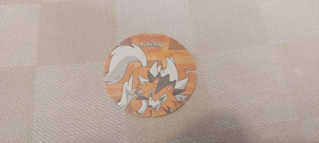 flippo pokemon chiki balls zeldzaam Lycanroc, Ophalen of Verzenden, Losse flippo's