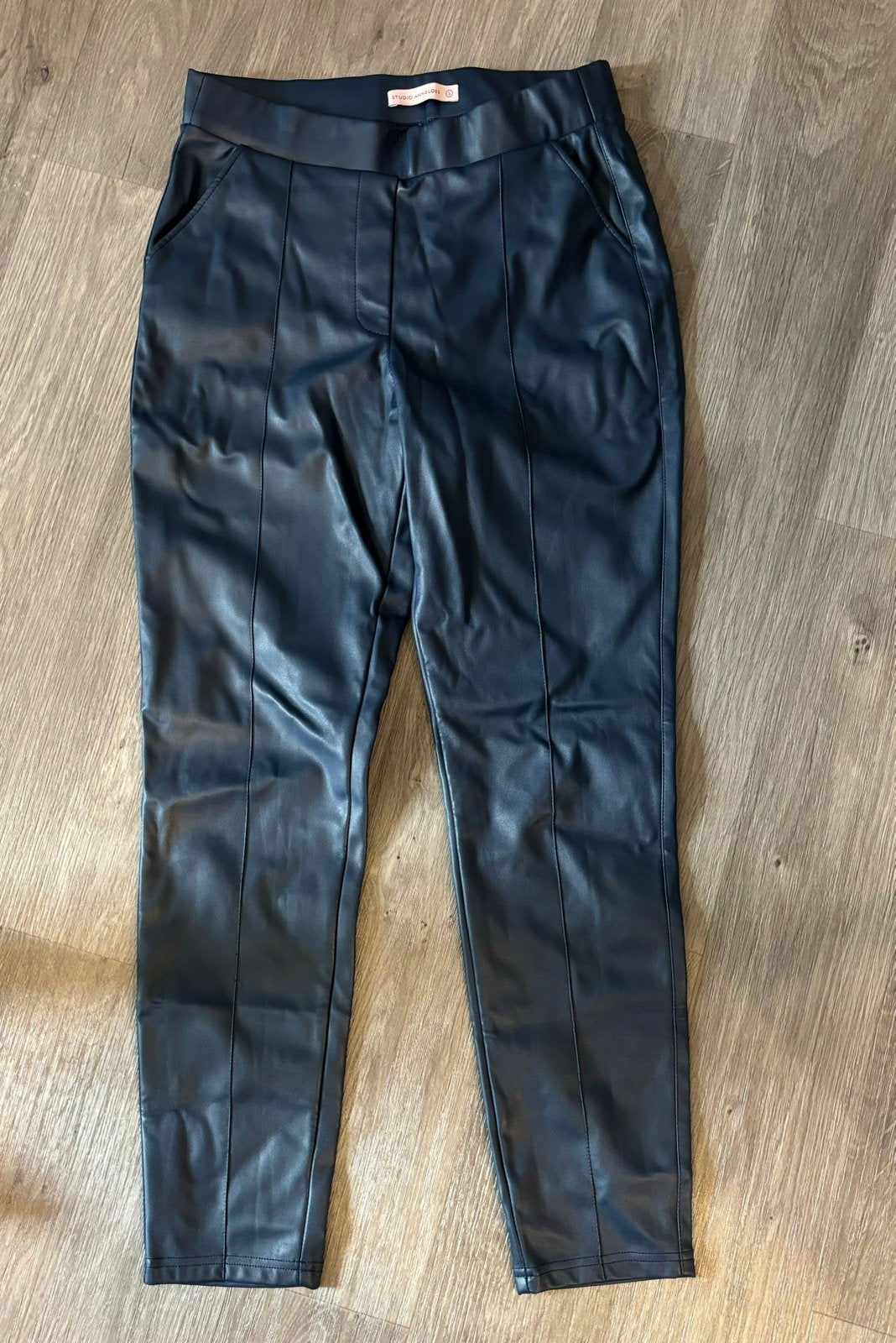 Blauwe leren broek Studio Anneloes, Maat 38/40 (M), Blauw, Ophalen of Verzenden, Zo goed als nieuw