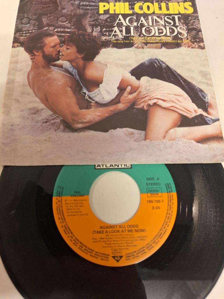Phil Collins - Against all odds (take a look at me now) 1984, Fotohoes, Verzenden, 1980 - 1989, 7 inch