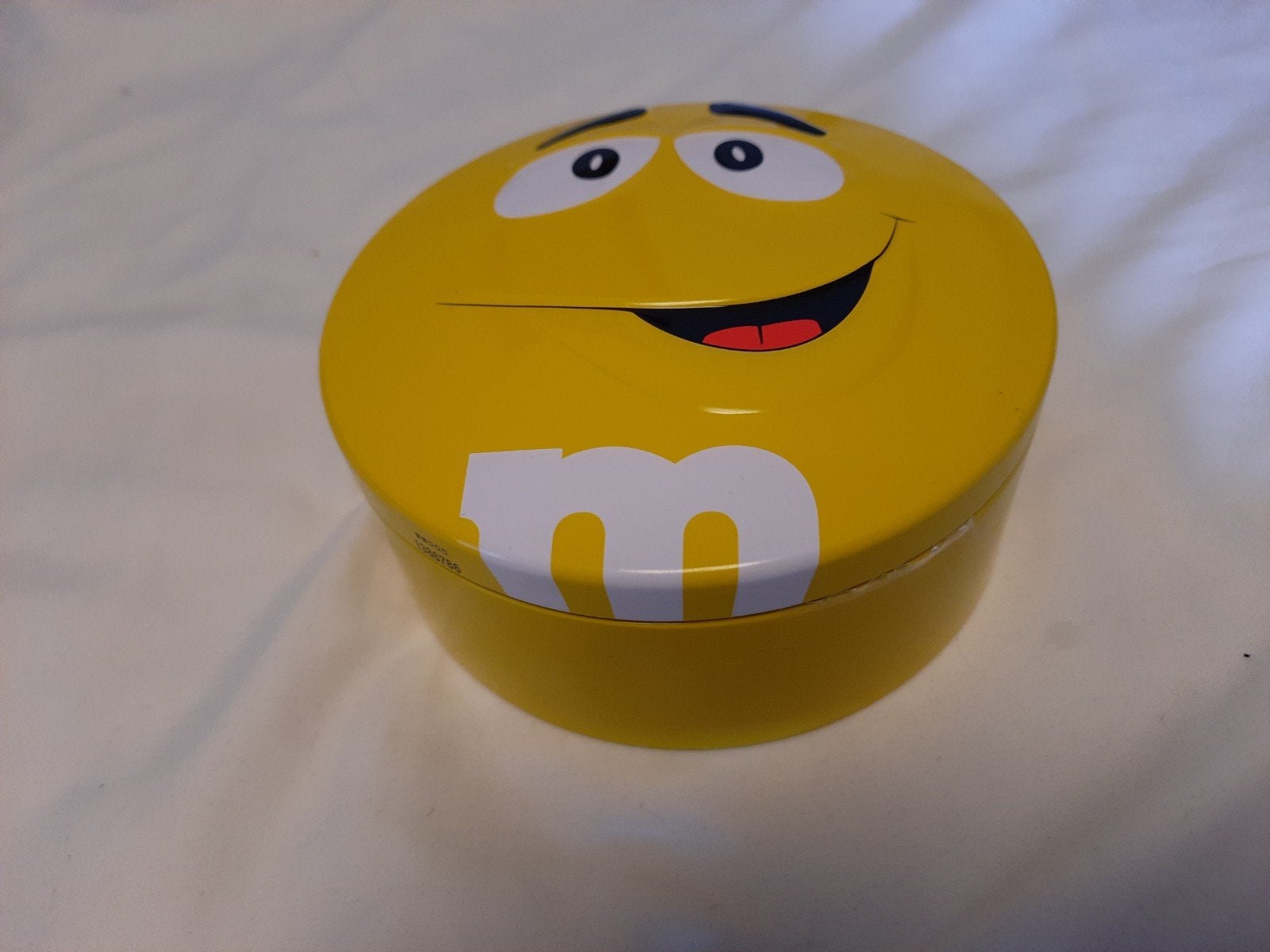 M&M’s metalen blik geel – opbergblik / verzamelblik, Verzamelen, Ophalen of Verzenden, Zo goed als nieuw, Overige