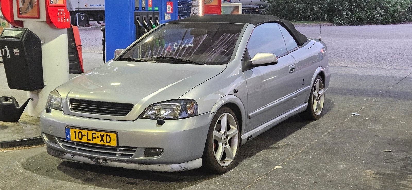 Opel Astra 1.8 16V Cabrio 2003 Grijs, 125 pk, 1280 kg, 4 cilinders, Cabriolet