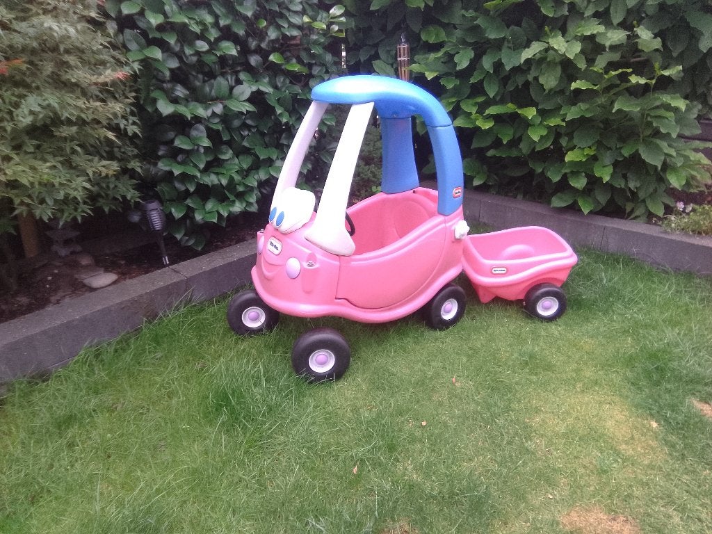 Little tikes loopauto met aanhanger, Ophalen, Gebruikt, Loopvoertuig
