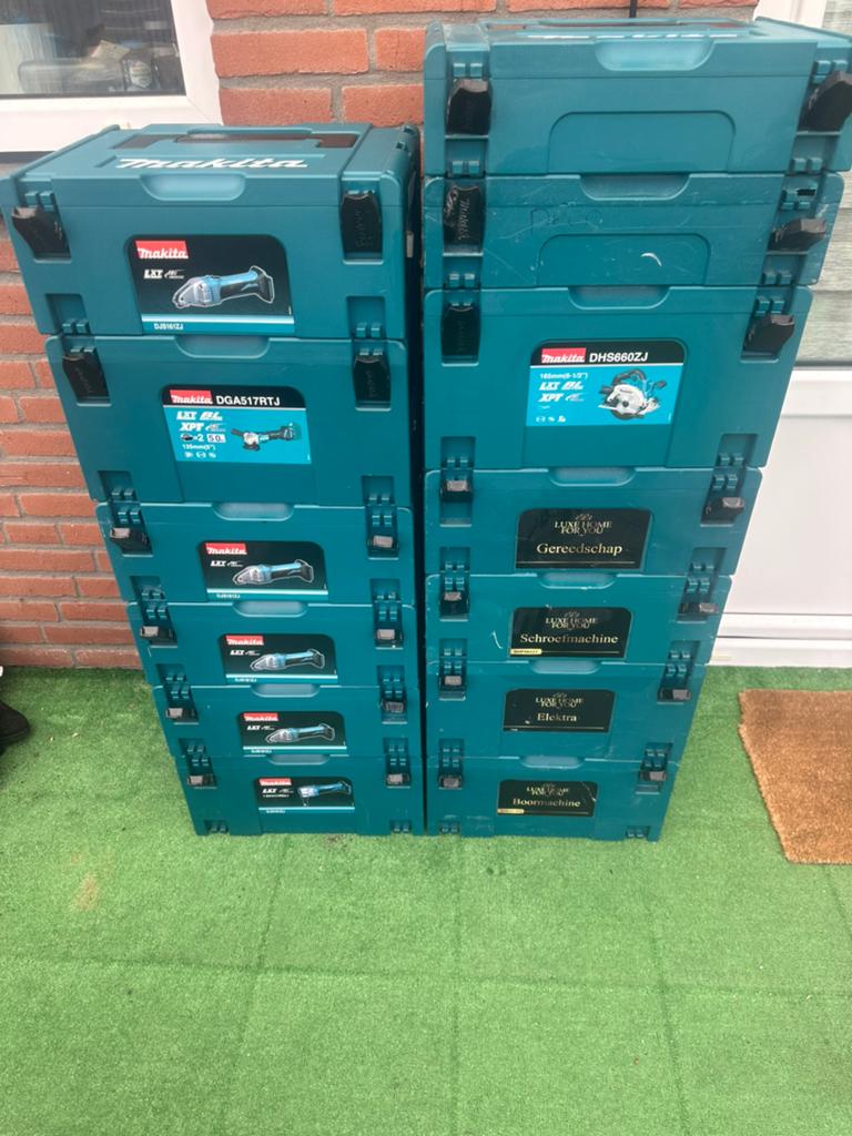 Makita gereedschapskisten (Mboxen) - Diverse modellen, Ophalen of Verzenden, Zo goed als nieuw