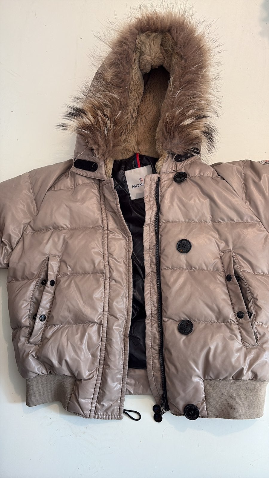 Moncler donsjas, Kleding | Dames, Jassen | Winter, Ophalen of Verzenden, Zo goed als nieuw, Zwart