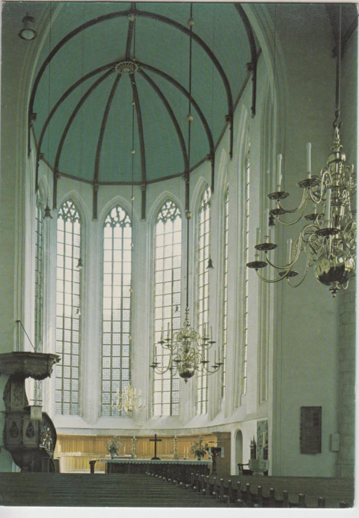 Den Haag Kerk Interieur Kloosterkerk met Stempel Ongelopen, Verzenden, 1980 tot heden, Ongelopen, Zuid-Holland