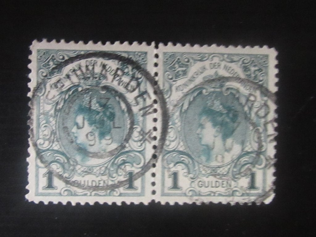 Nico Nederland 49 paartje gestempeld 1898, Postzegels en Munten, Ophalen of Verzenden, T/m 1940, Gestempeld