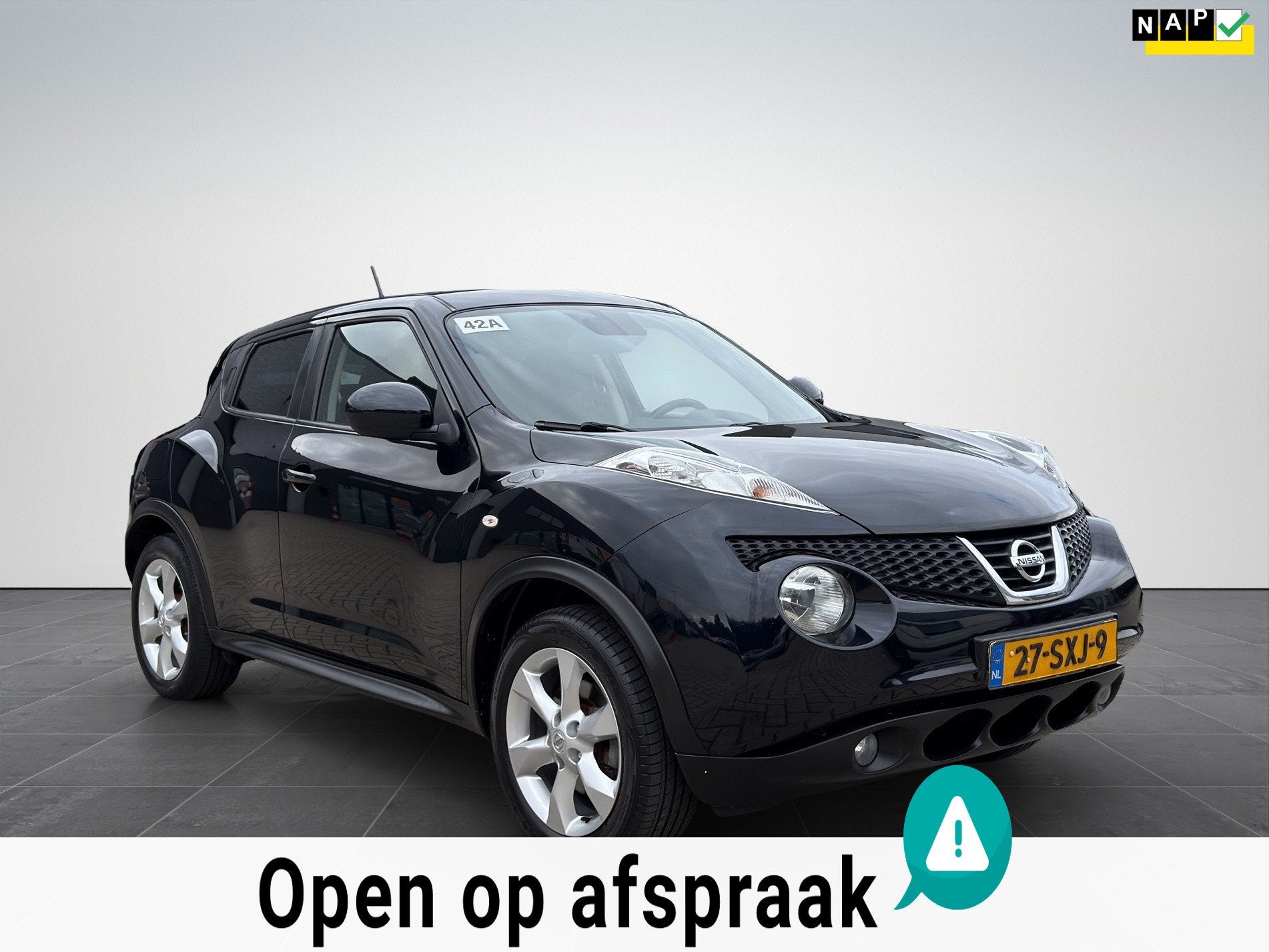 Nissan Juke 1.6 DIG-T Tekna All-Mode Automaat|Cruise|NAP, Auto's, 1618 cc, Gebruikt, 728 kg, Zwart