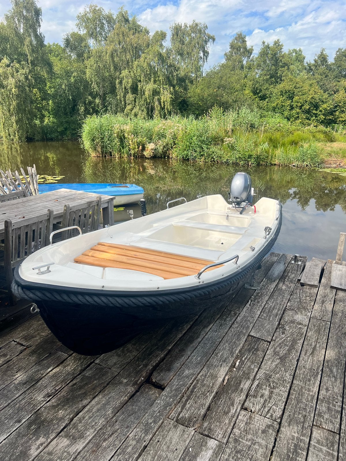 Nette sloep met 8 pk 4 takt Yamaha en trailer, Watersport en Boten, Ophalen, Rondzit, Zo goed als nieuw, Buitenboordmotor