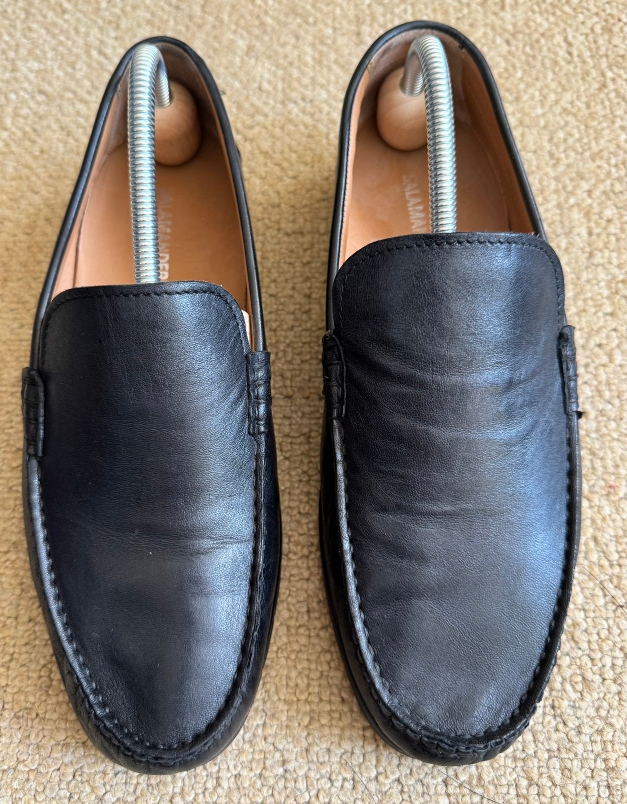 Salamander, 41,zwart, instappers/loafers. Zgan, Loafers, Zwart, Ophalen of Verzenden, Zo goed als nieuw