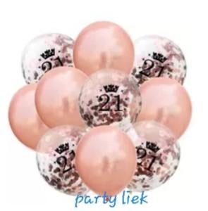 21 jaar ballonnen mix- 10 stuks nr C616, Ophalen of Verzenden, Nieuw, Versiering, Verjaardag
