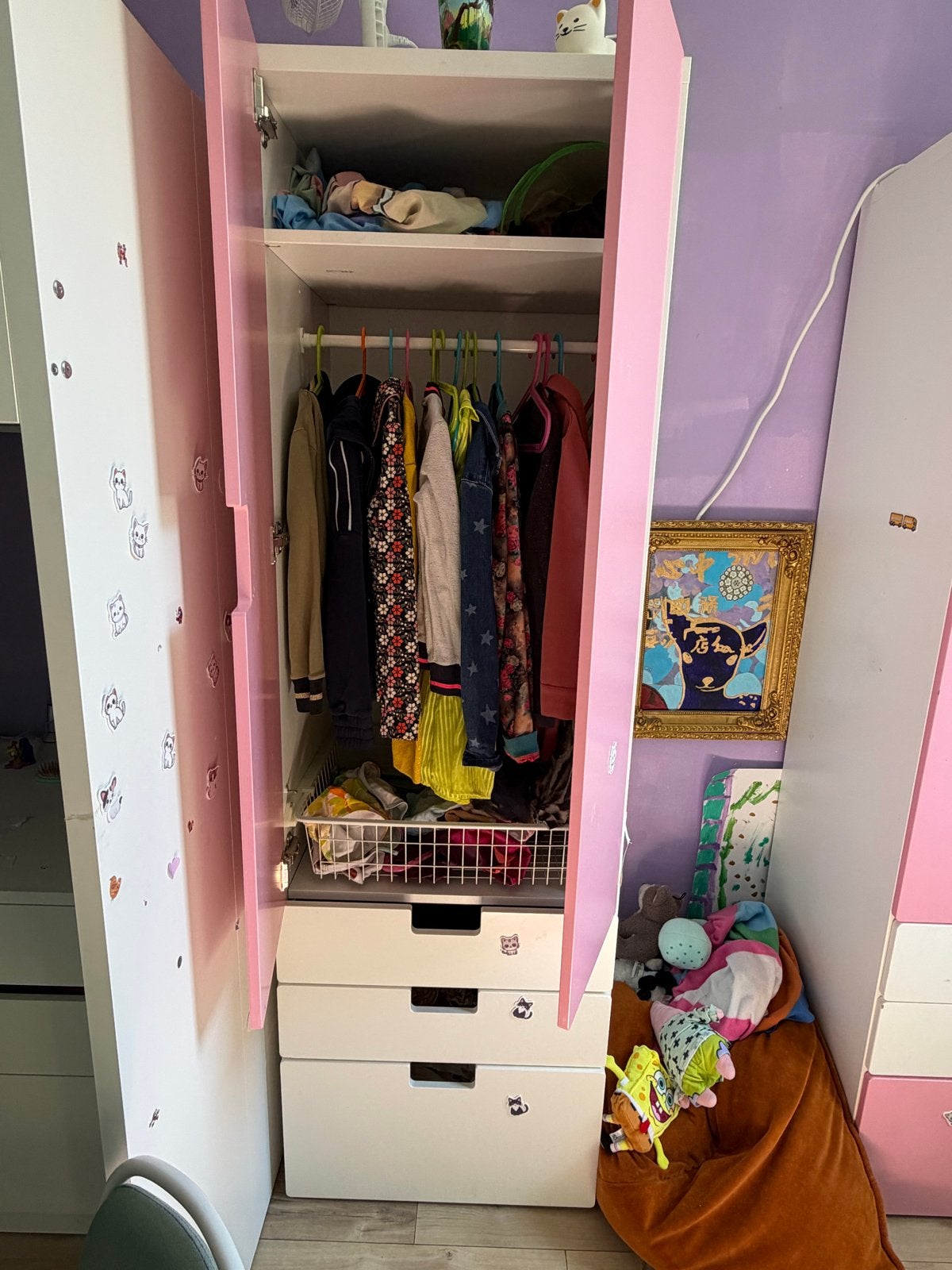 IKEA kledingkast met lades en hangruimte, Ophalen, Gebruikt, 50 tot 100 cm, Met lade(s)