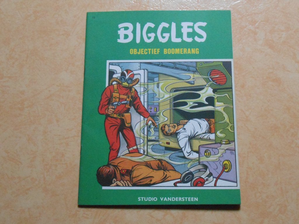 Biggles 13 Objectief Boomerang 1968 1 ste druk., Boeken, Stripboeken, Willy Vandersteen, Eén stripboek, Ophalen of Verzenden, Zo goed als nieuw