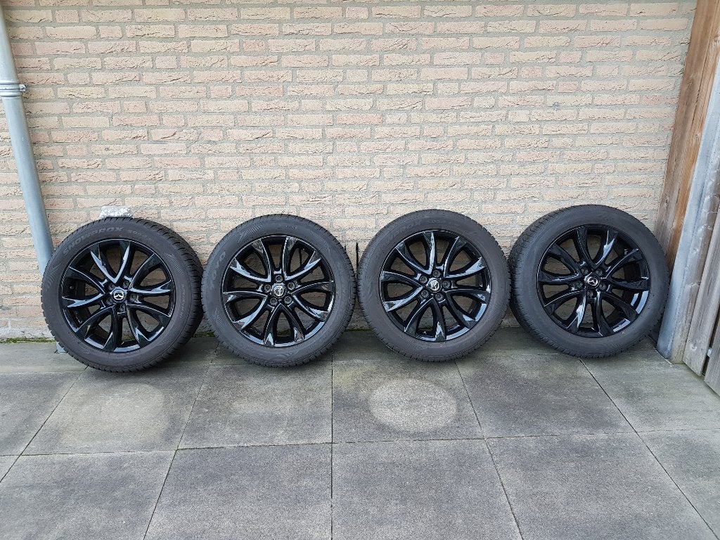 Te Koop originele Mazda CX-5 19 inch velgen/hoogglans zwart, Auto-onderdelen, Gebruikt, Banden en Velgen, Winterbanden, Personenwagen
