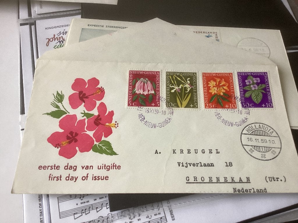 No5326 Nieuw Guinea E3 gelopen Heb ook Nederland jaargangen, Ophalen, Beschreven, Rest van de wereld