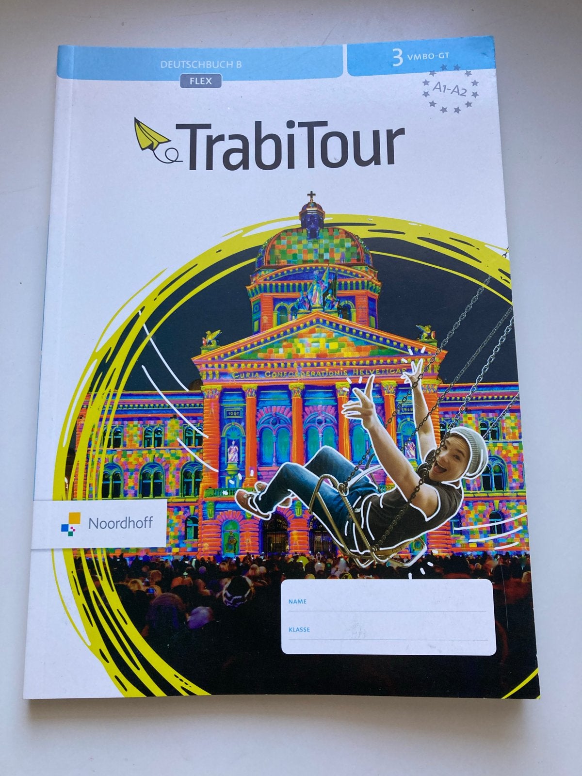 TrabiTour Deutschbuch B Flex 3 VMBO-GT A1-A2 - Noordhoff, Boeken, Ophalen of Verzenden, Gelezen, Overige niveaus