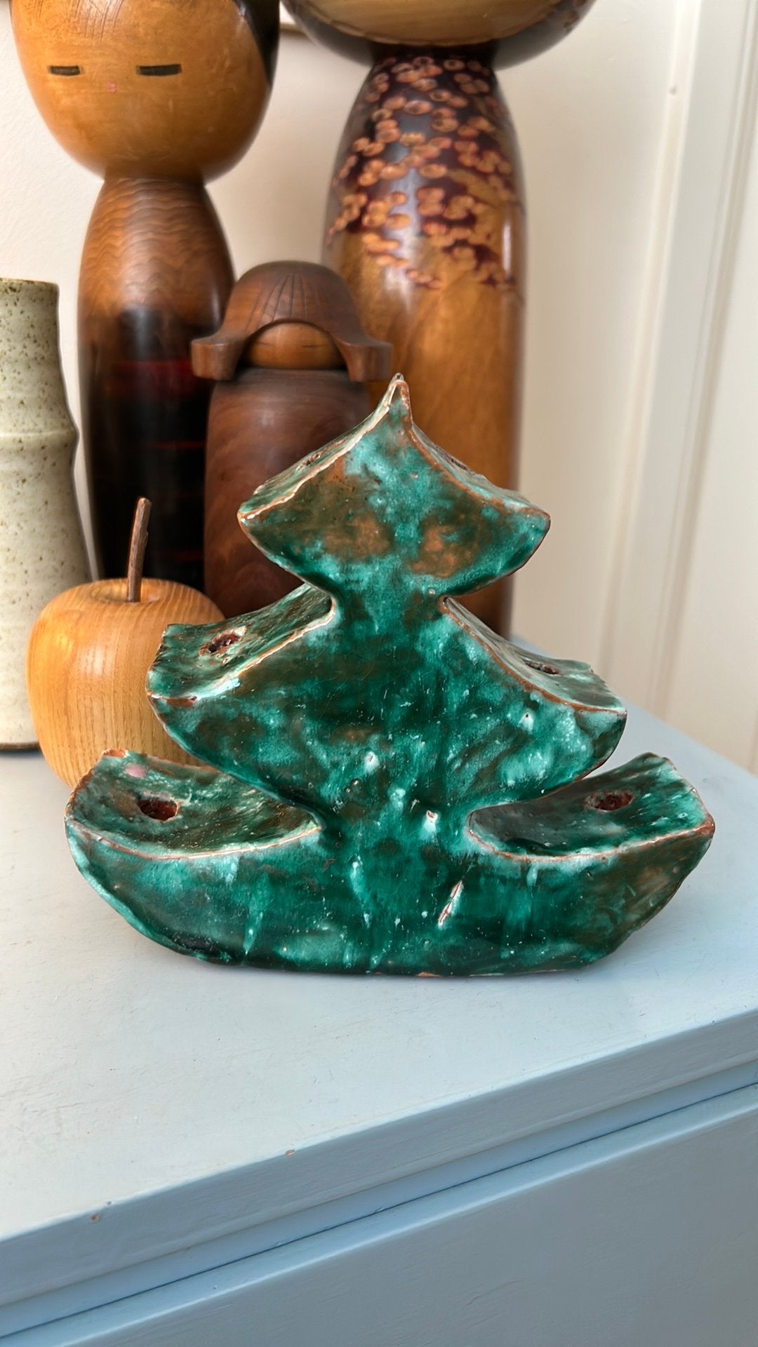 Studio pottery keramiek kerstboom denneboom spar object, Ophalen of Verzenden, Zo goed als nieuw