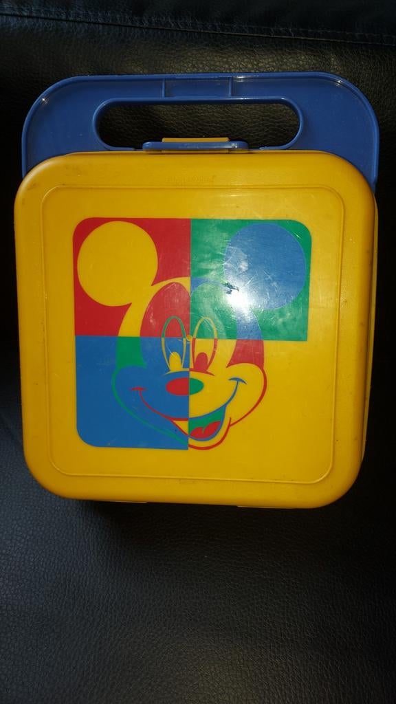 Tupperware koffertje Mickey Mouse, Huis en Inrichting, Keuken | Tupperware, Ophalen of Verzenden, Gebruikt, Blauw, Overige typen