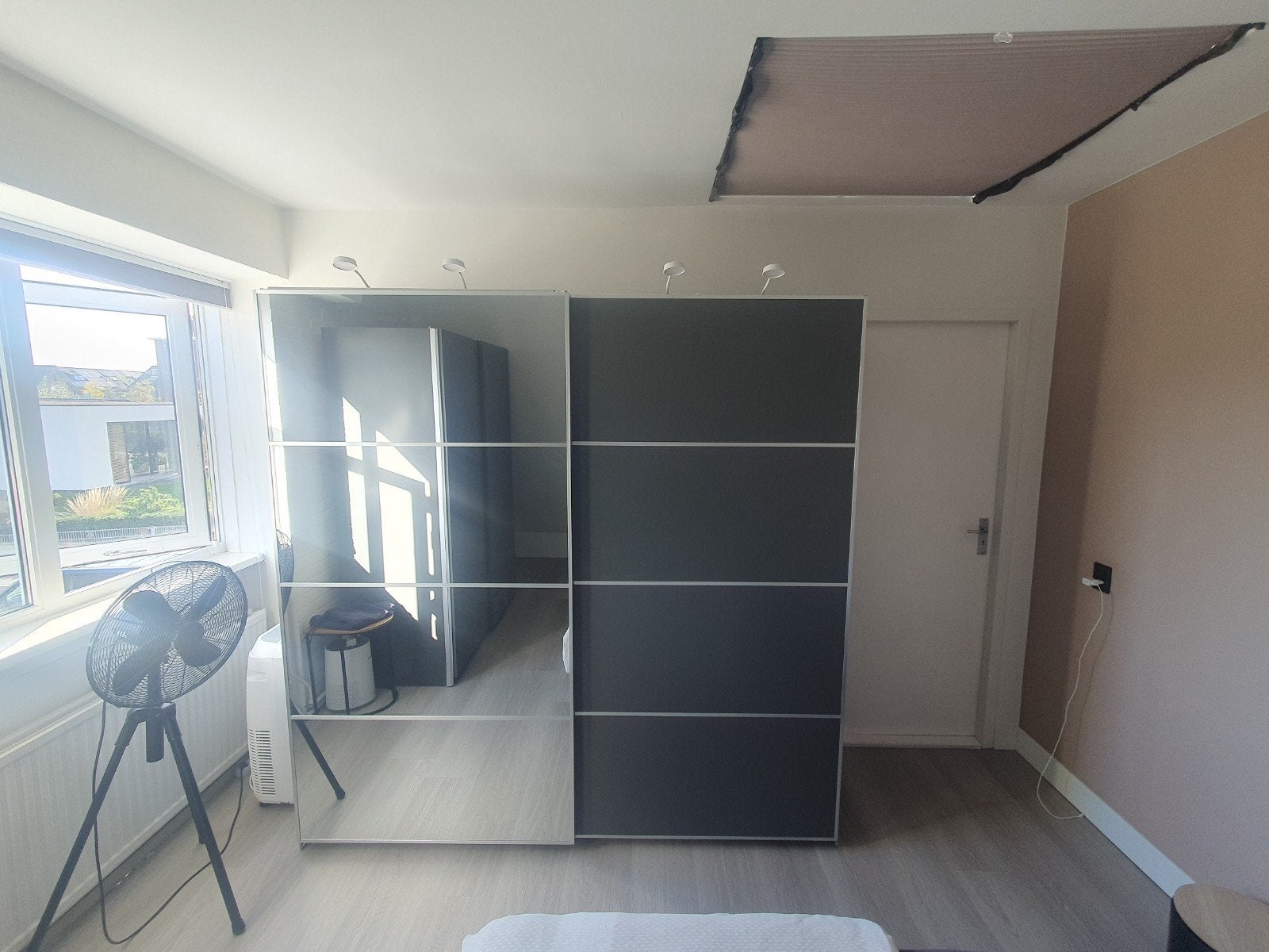 Ikea Pax Kast 200x67x200 met schuifdeuren en lades, Ophalen, Gebruikt, 200 cm of meer, 200 cm of meer