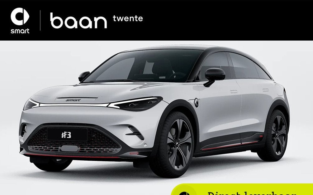 smart #3 BRABUS 66 kWh € 7.000 REGISTRATIE VOORDEEL!, Auto's, Gebruikt, 1885 kg, 428 pk, Wit