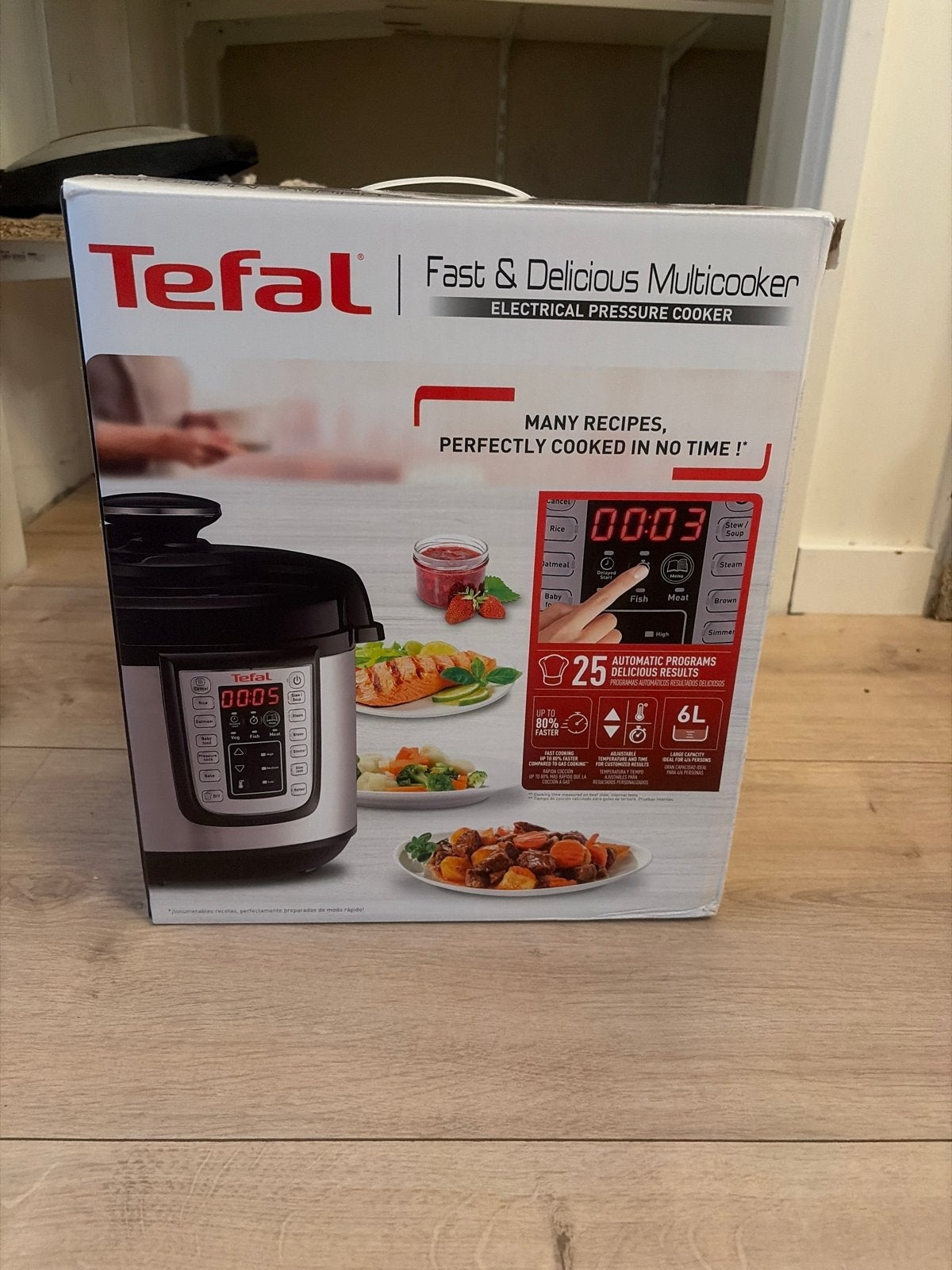 Tefal Fast & Delicious Multicooker - Nieuw in doos, 4 liter of meer, Ophalen of Verzenden, Nieuw