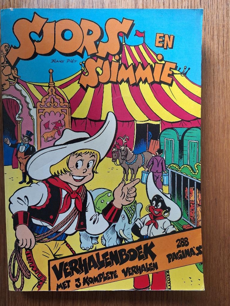 Strip - Sjors en Sjimmie verhalenboek 1980 - V & D, Gelezen, Eén stripboek, Ophalen of Verzenden, Frans Piët
