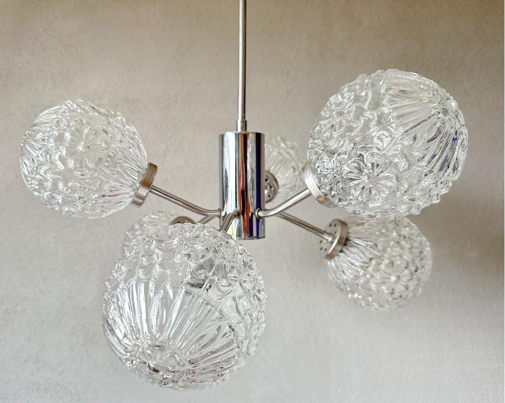 Vintage spoetnik lamp, Niet ingevuld, Mid century, 50 tot 75 cm, Niet ingevuld