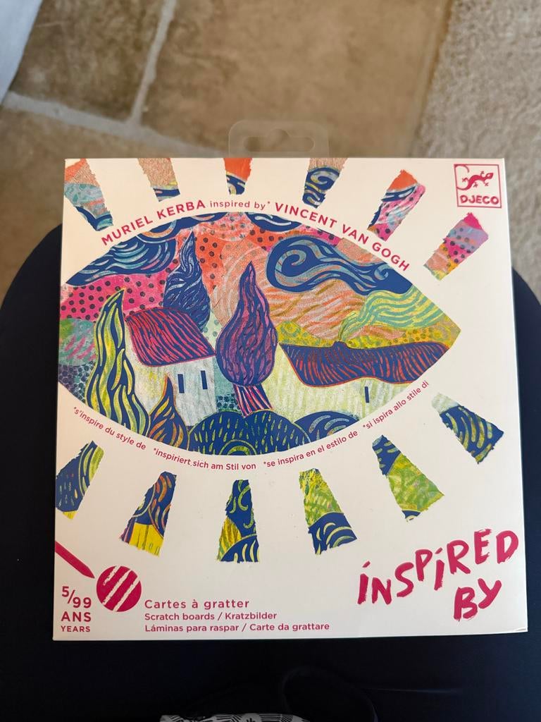Djeco Kraskaarten 'Inspired by Vincent van Gogh' - Nieuw, Verzenden, Nieuw