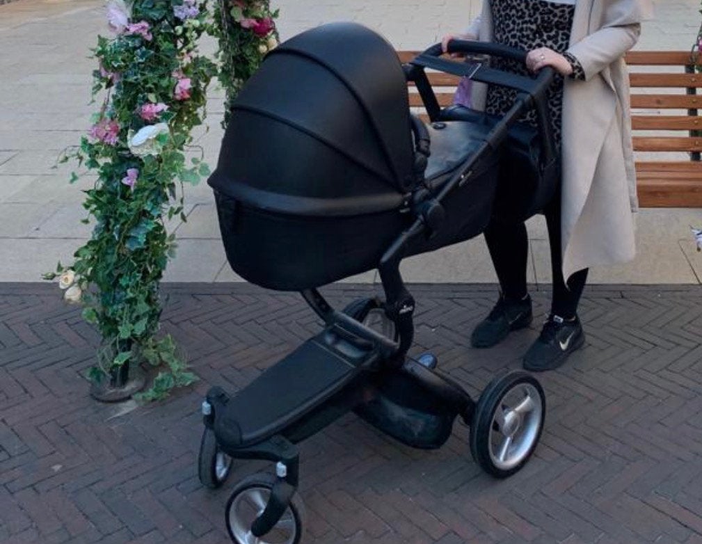 Mima Xari combi wagen Zwart met accessoires, Ophalen, Zo goed als nieuw, Overige merken