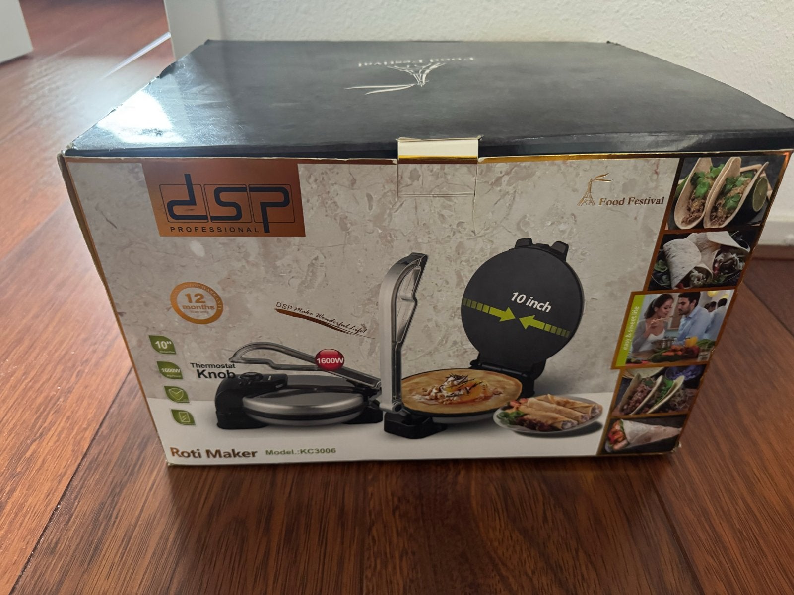 DSP Professional Roti Maker KC3006 - Nieuw in doos, Ophalen, Nieuw