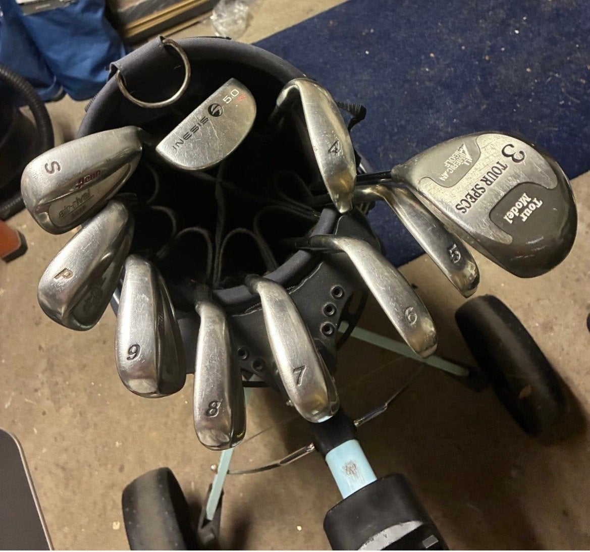 Complete golfset met trolley - Ideaal voor beginners, Ophalen, Gebruikt, Set, Overige merken