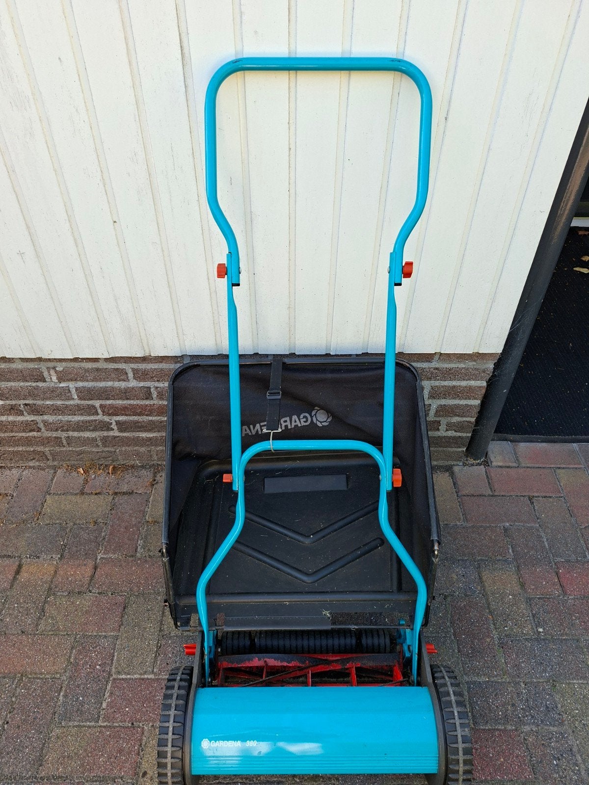 Gardena Handgrasmaaier 380 - met opvangbak, Ophalen, Gebruikt, Handgrasmaaier, 30 t/m 39 cm